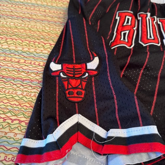 Chicago Bulls Men's Just Don Pinstripe NBA Basketball Shorts Size S/M - Picture 6 of 10